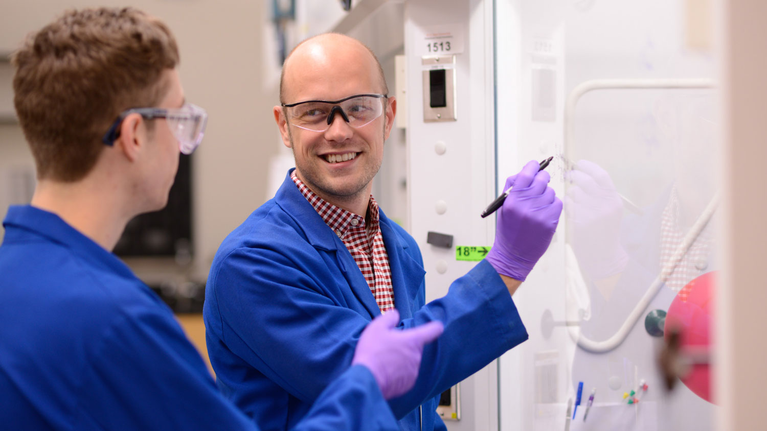 two scientists in lab