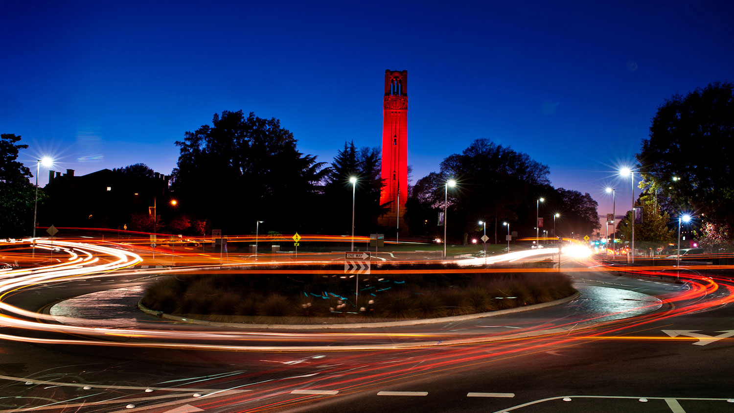 Belltower at Night- College of Natural Resources -NC State University