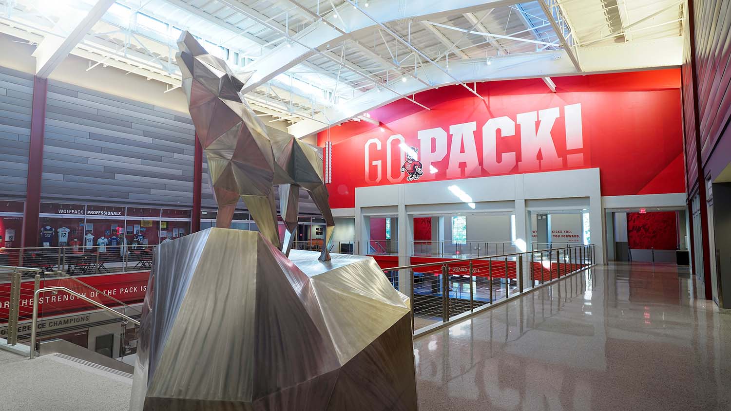 The interior of Reynolds Coliseum.